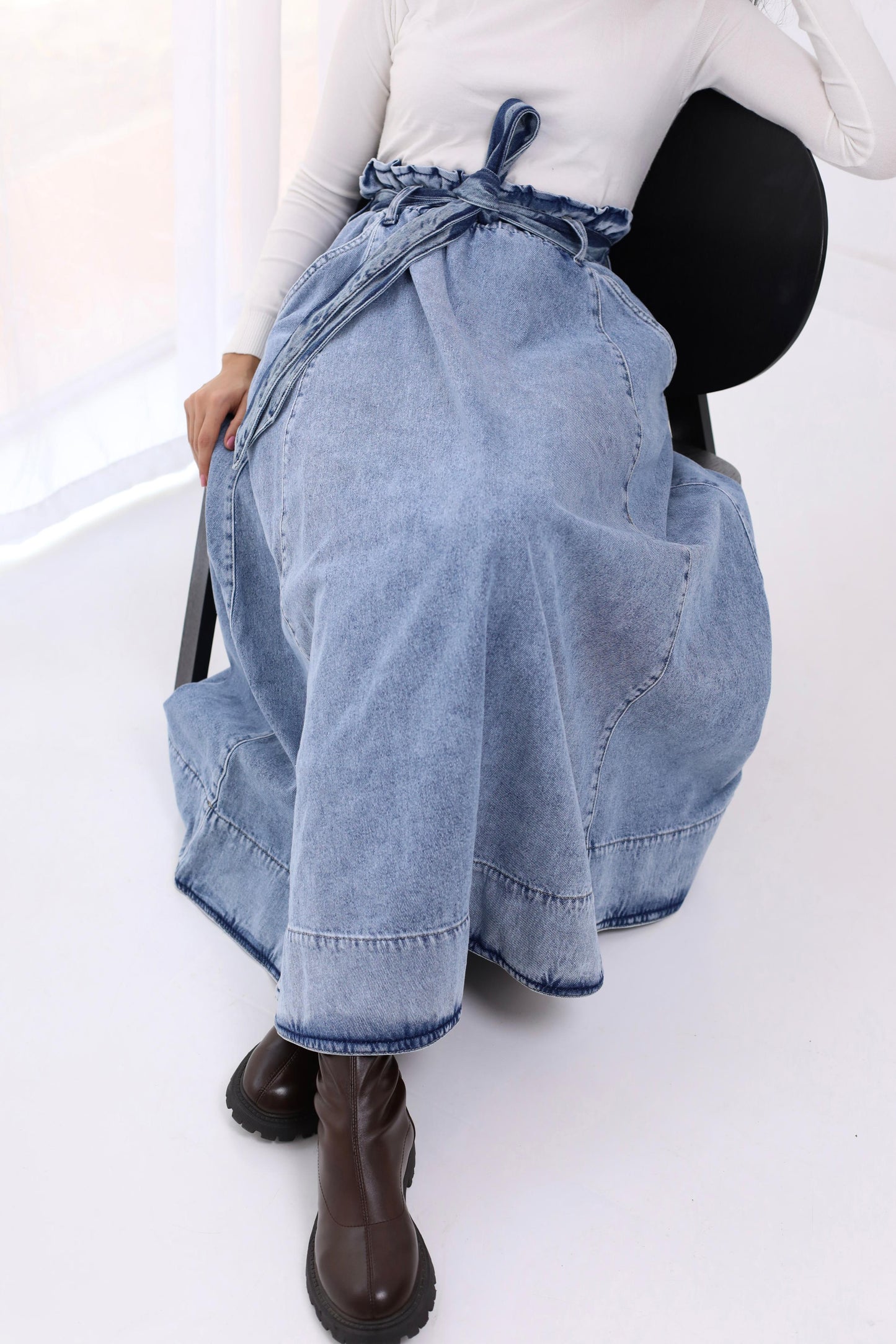 Skirt Jeans - heavy with belt