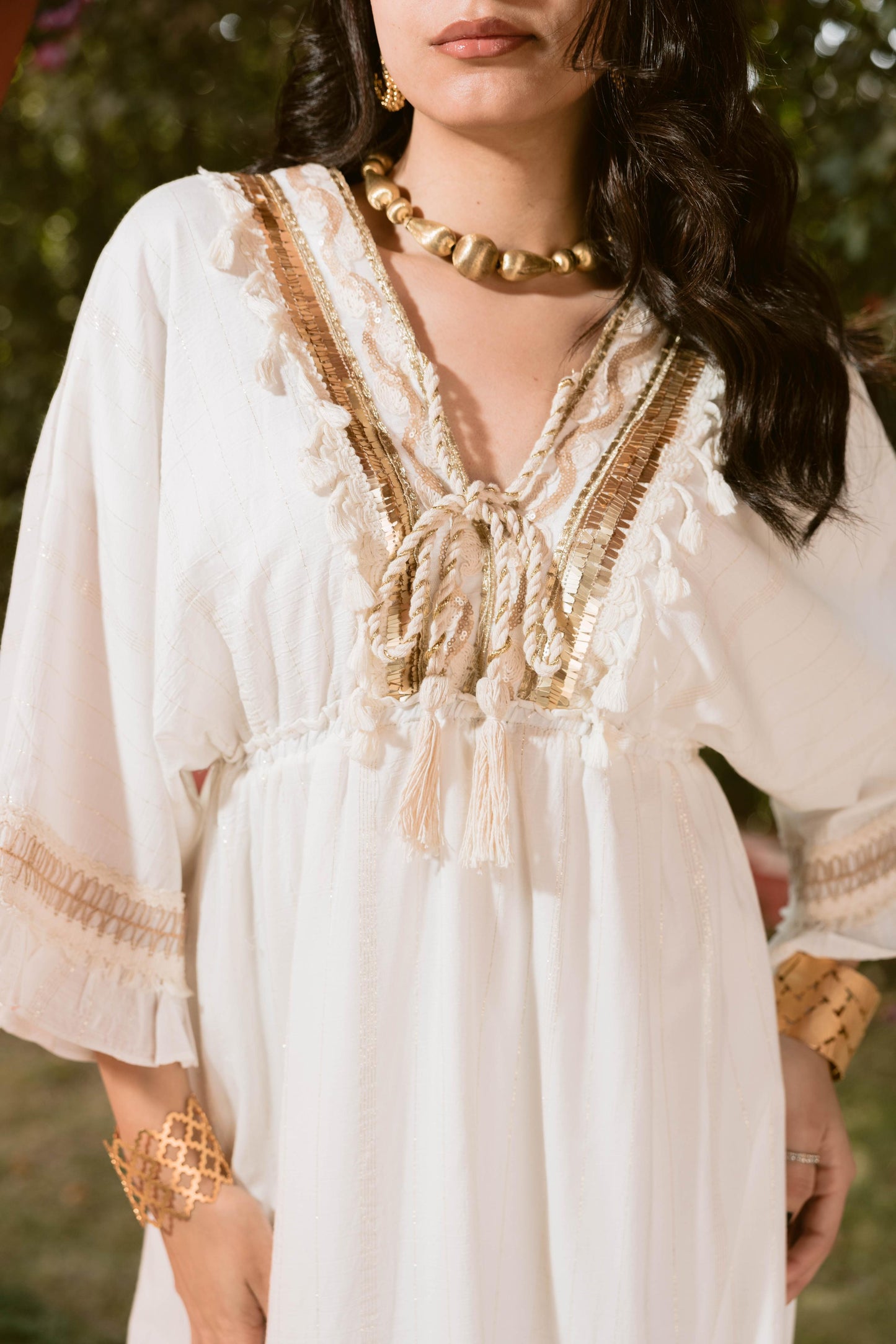 Timeless Elegance: Handcrafted Embroidered Dress