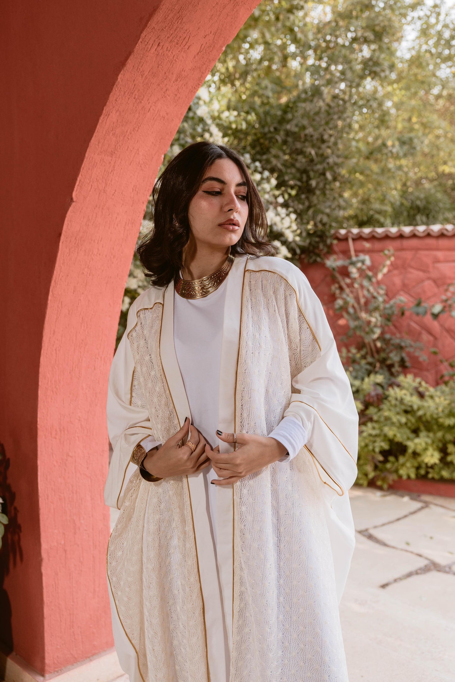 Arabian White Kaftan free size