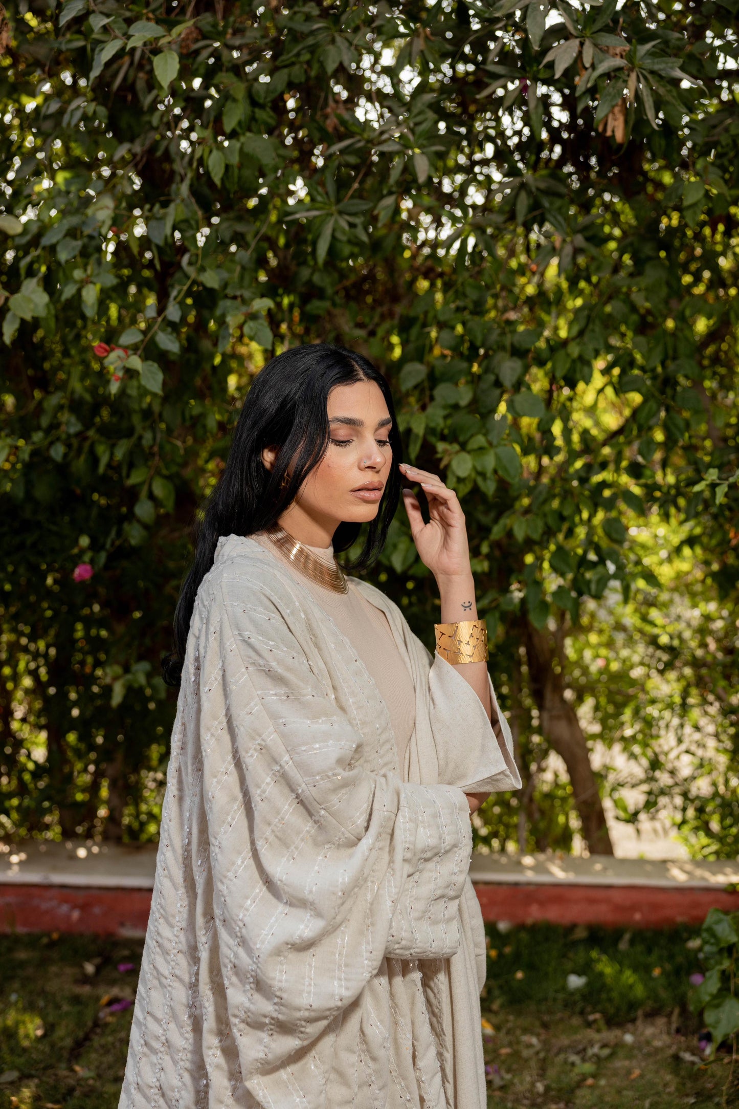 Romany Kaftan- embroidered -2 Gold