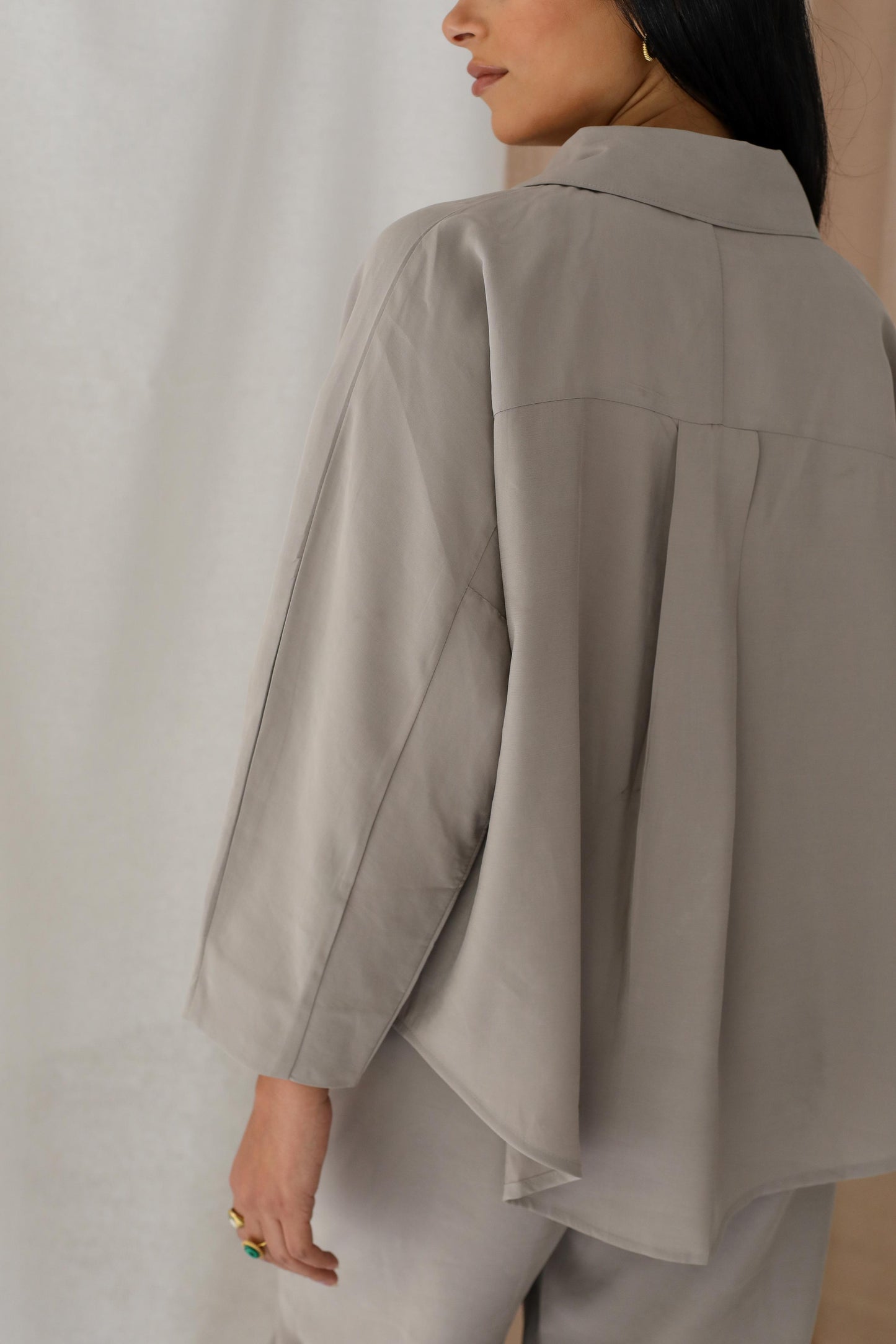 Minimalist Luxe Relaxed Set-oversized- Grey