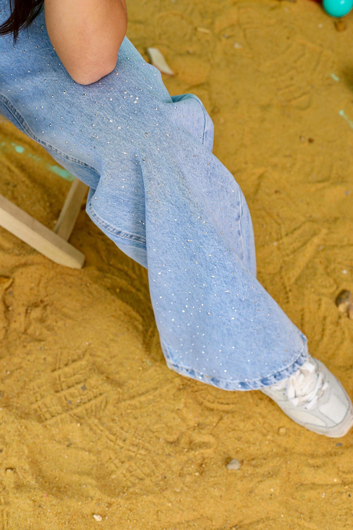 Sparkle Denim Pants