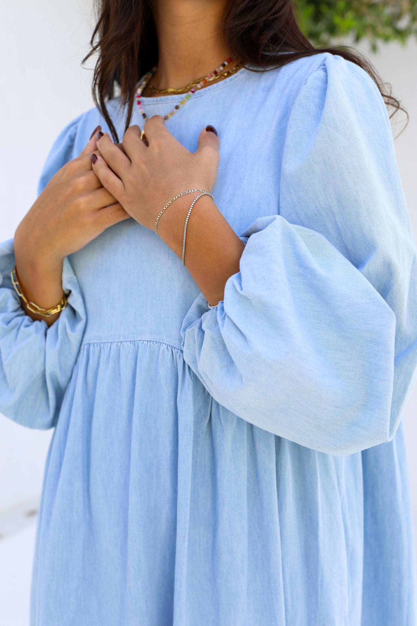 Sky Breeze Denim Dress