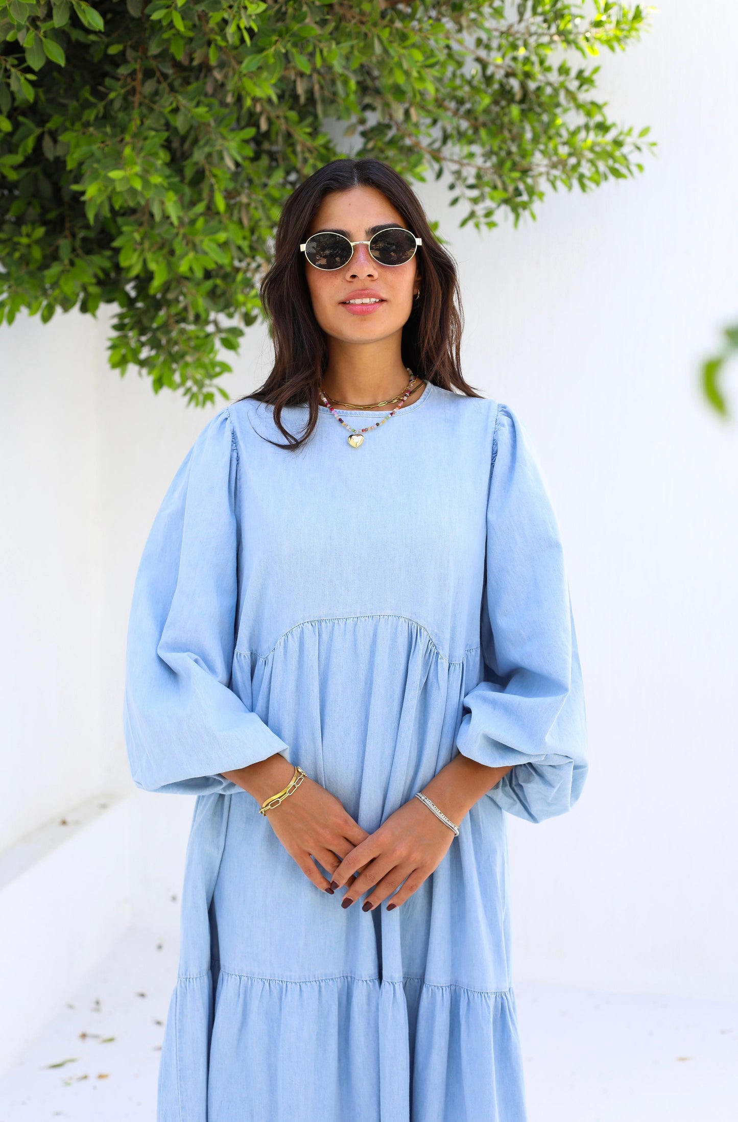 Sky Breeze Denim Dress