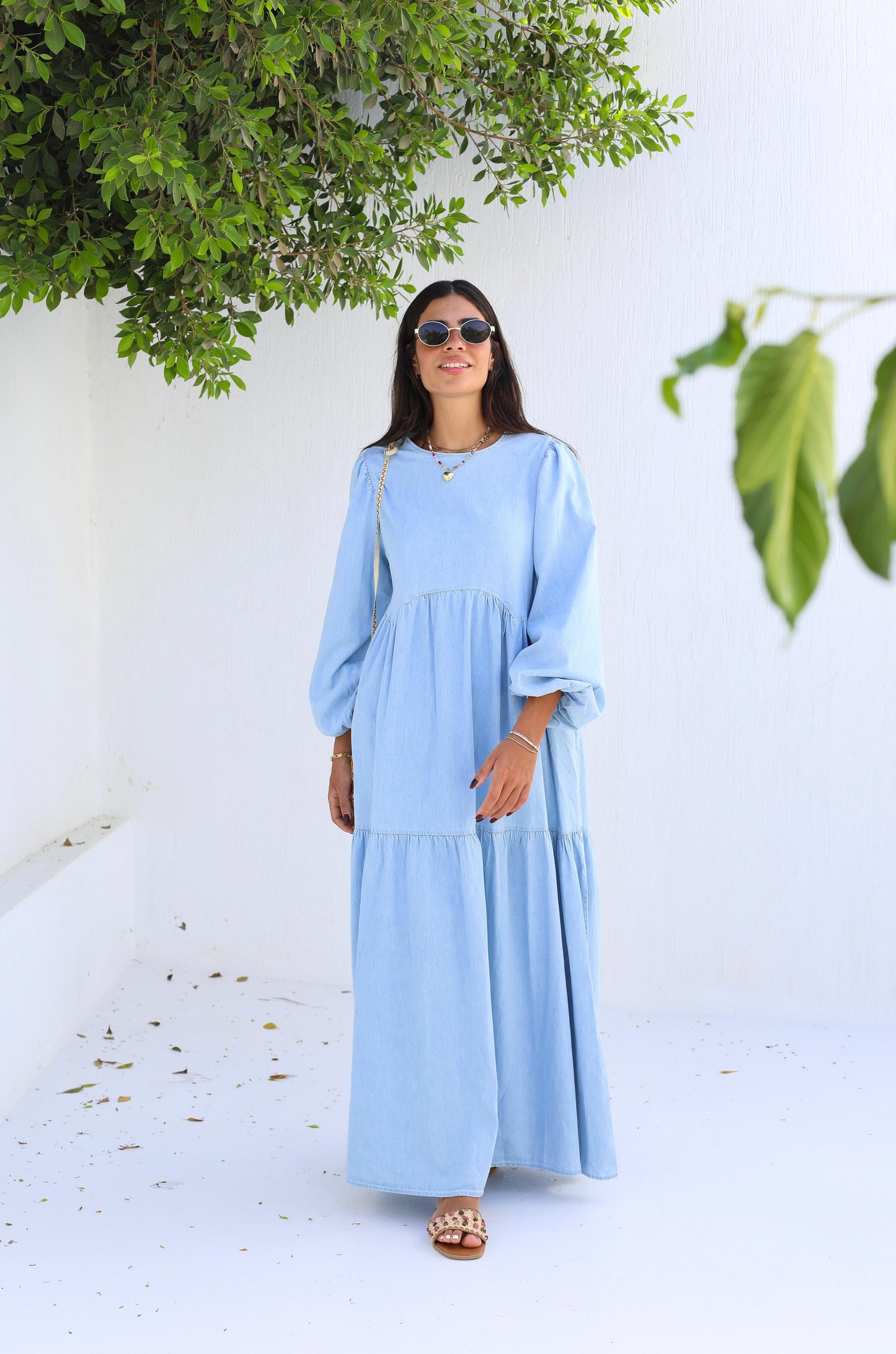 Sky Breeze Denim Dress