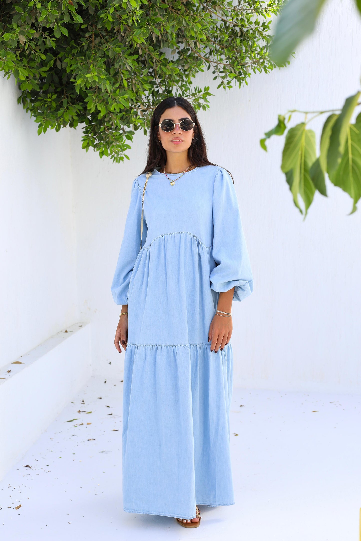 Sky Breeze Denim Dress