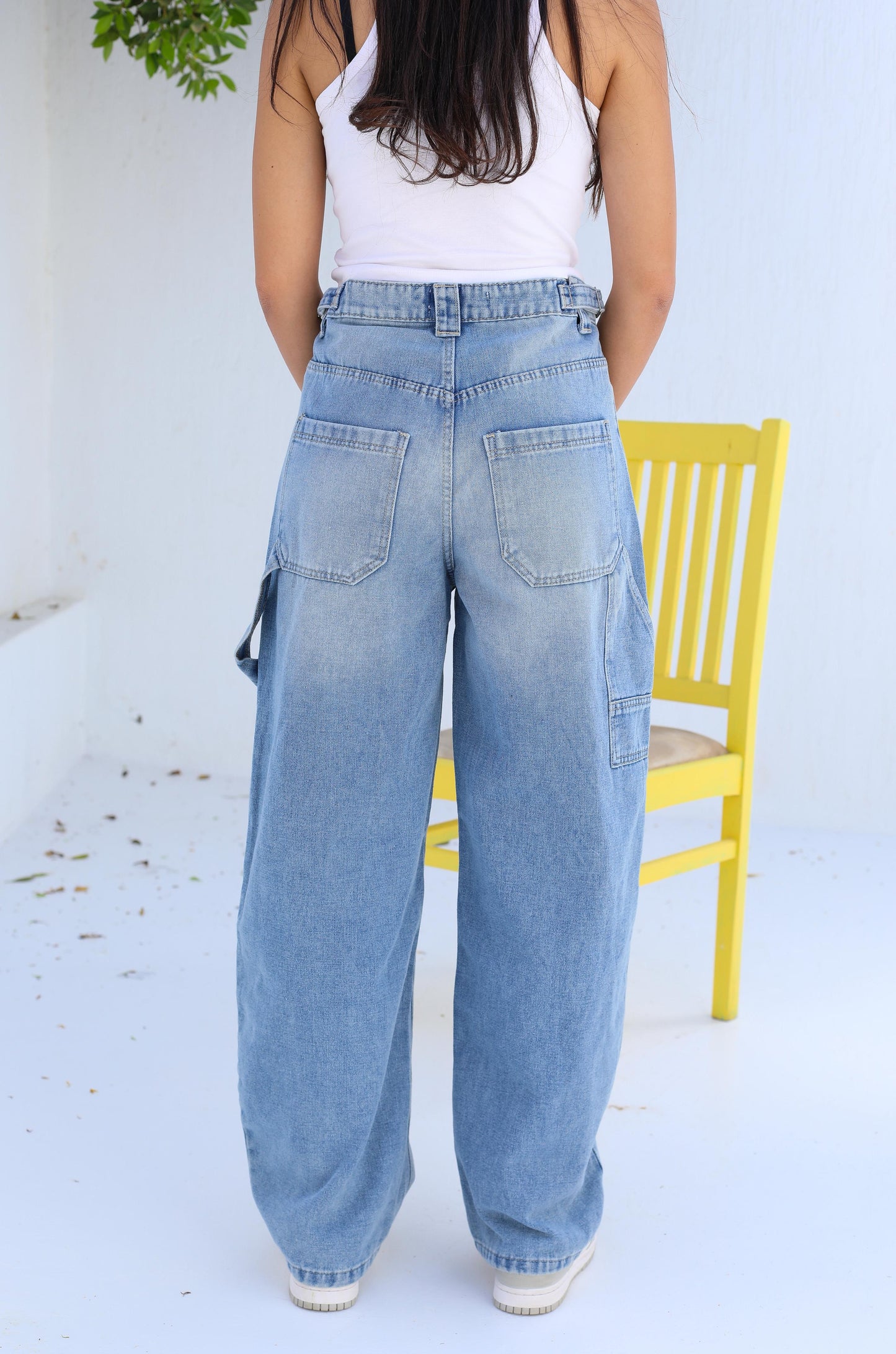 Flowy Fit Denim Pants
