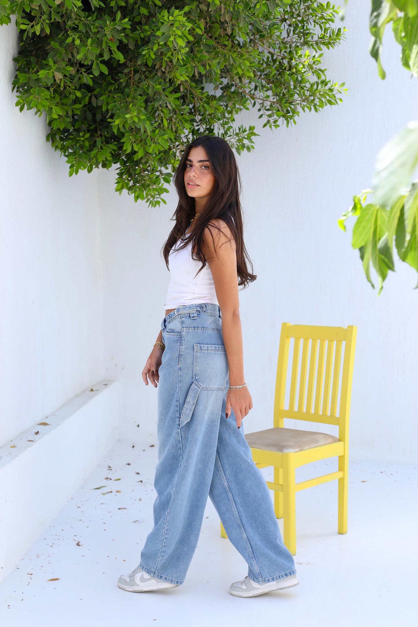 Flowy Fit Denim Pants