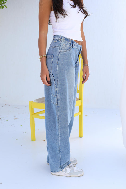 Flowy Fit Denim Pants