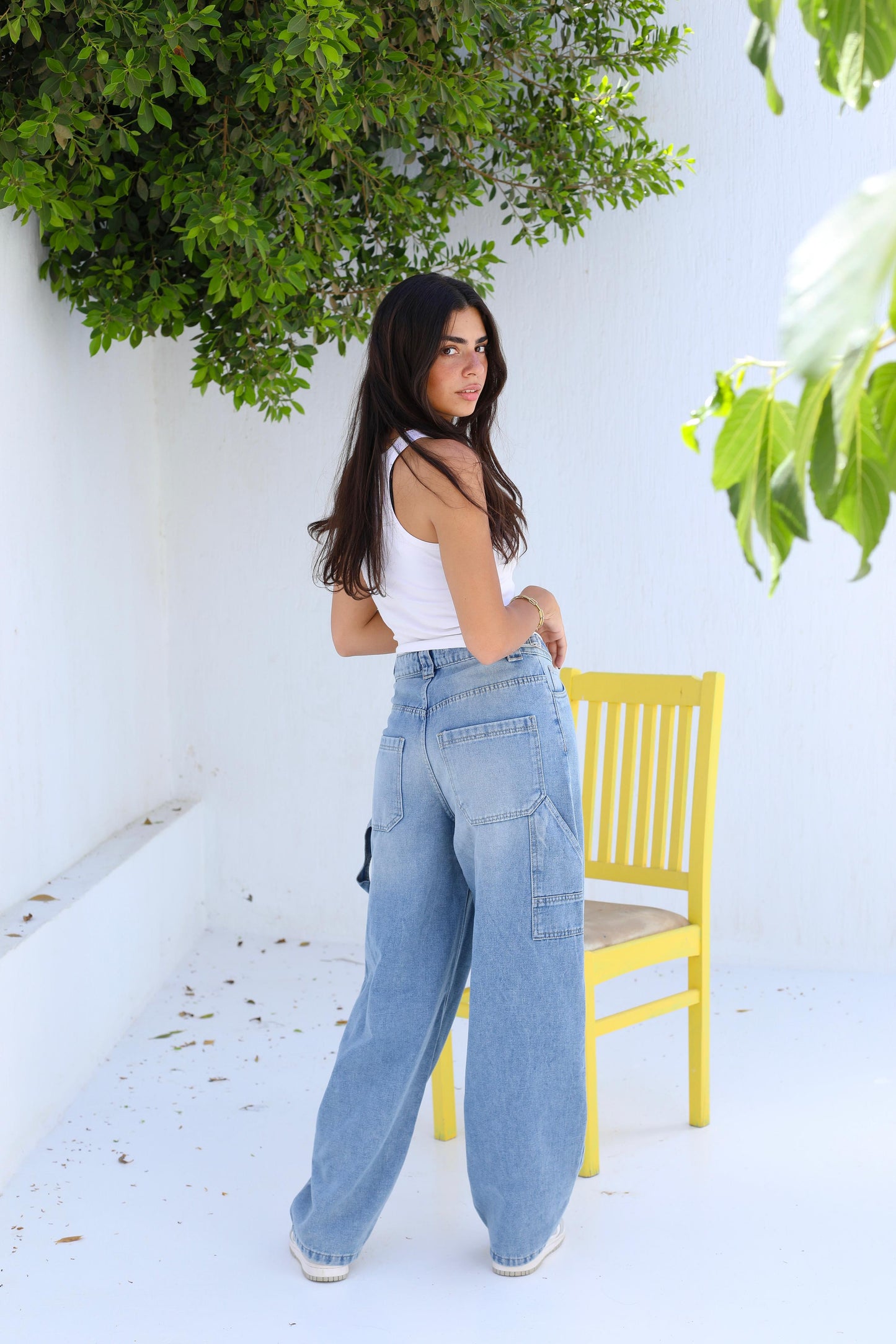 Flowy Fit Denim Pants