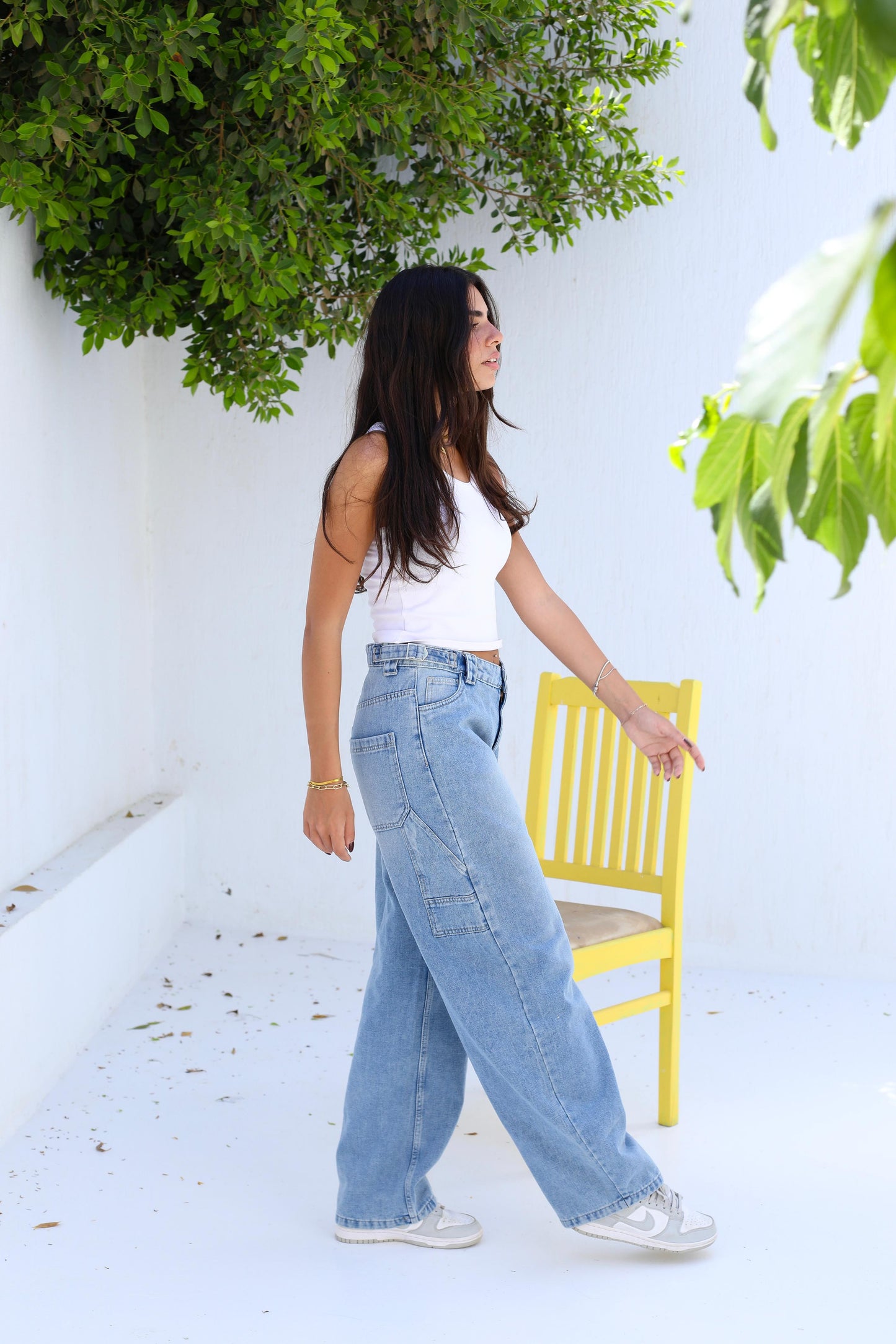 Flowy Fit Denim Pants