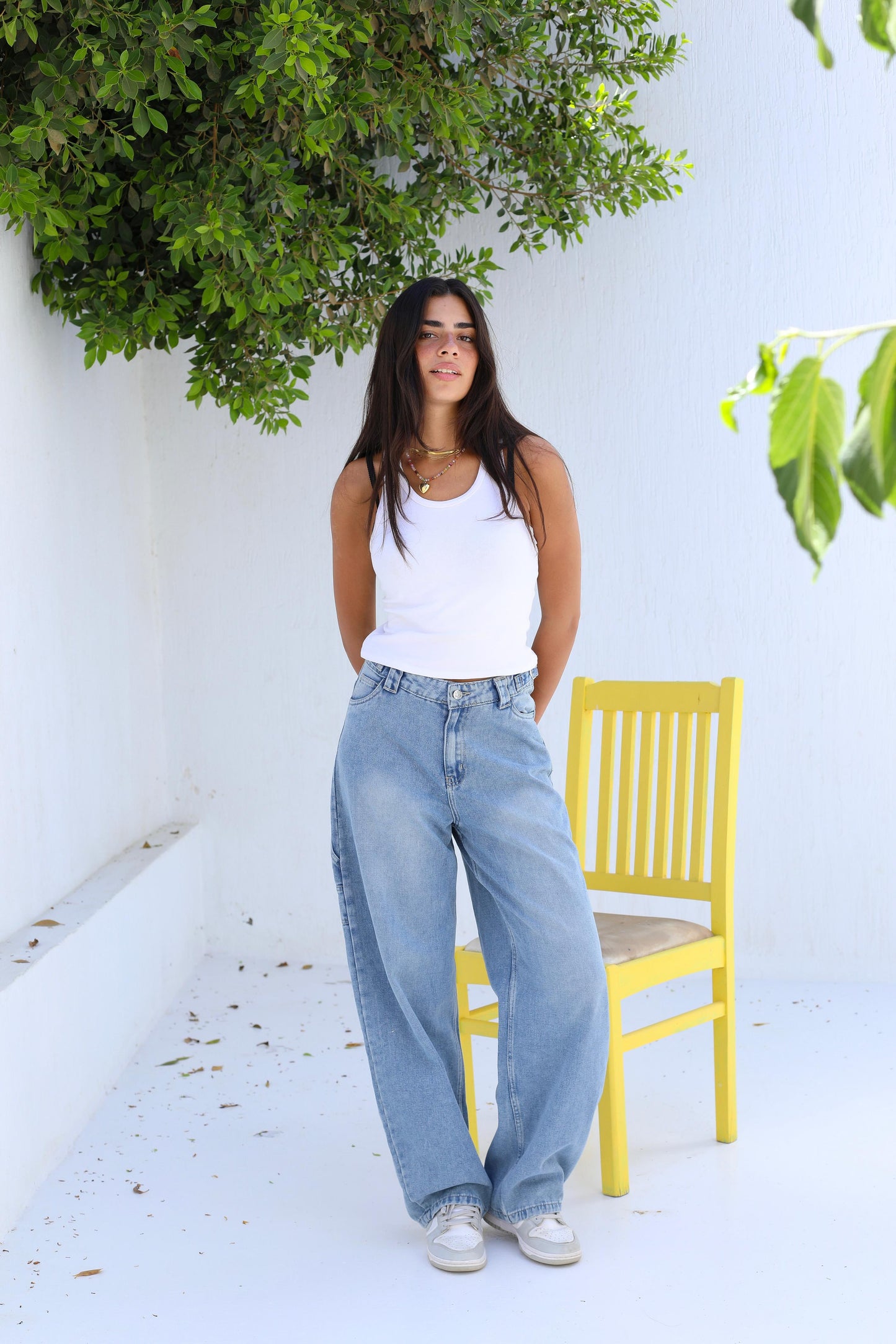 Flowy Fit Denim Pants