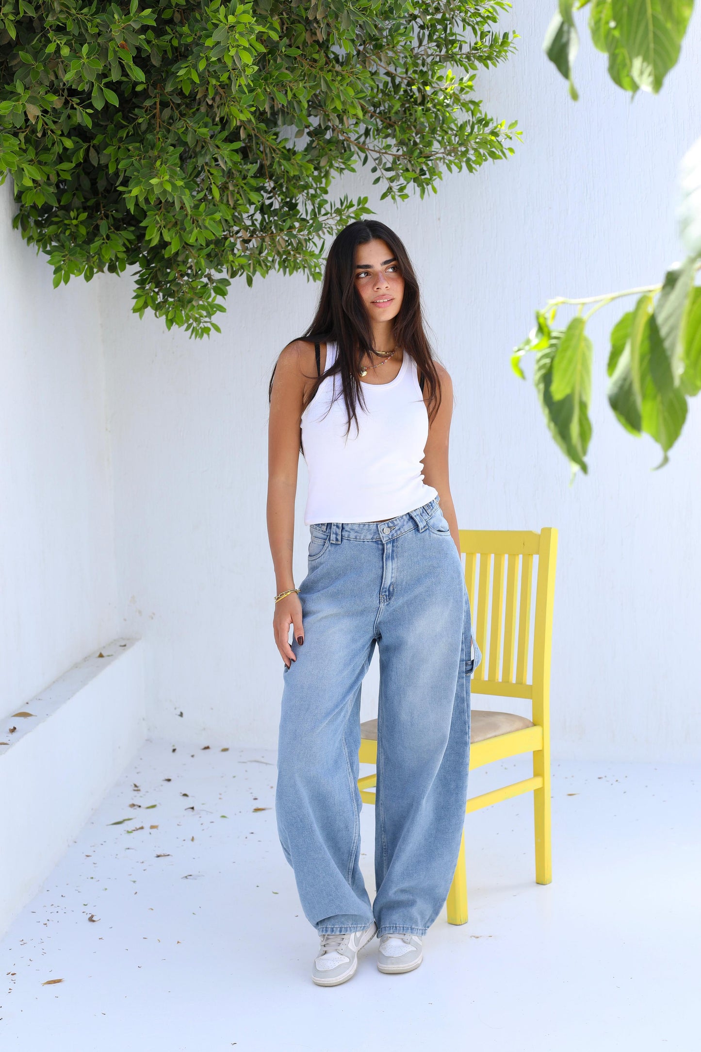 Flowy Fit Denim Pants