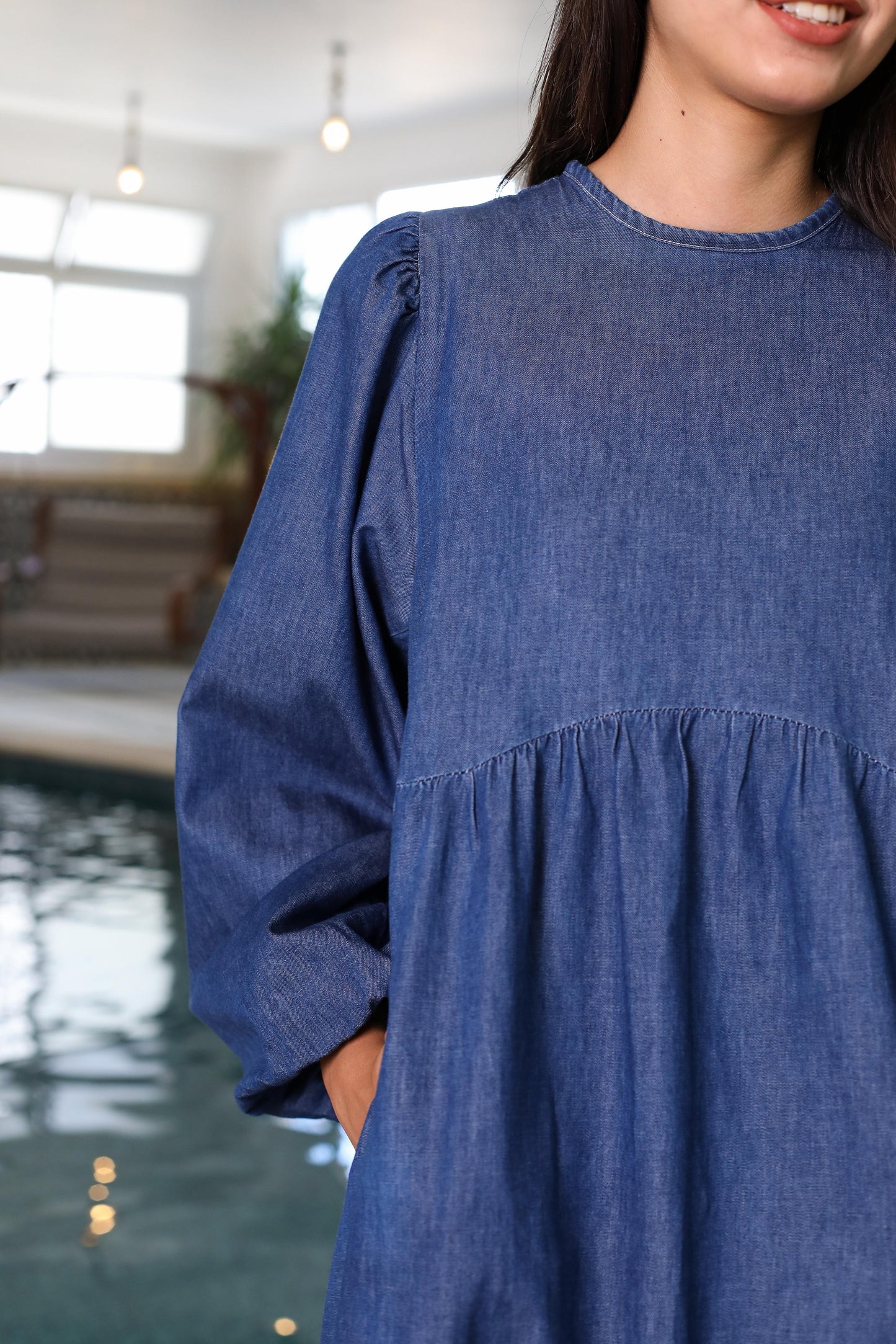 Sky Breeze Denim Dress
