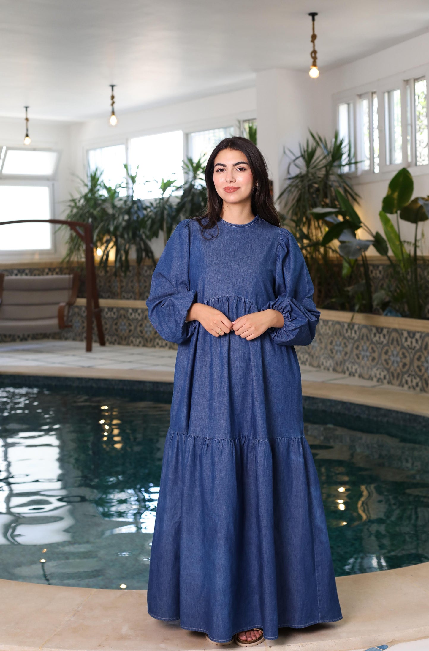 Sky Breeze Denim Dress