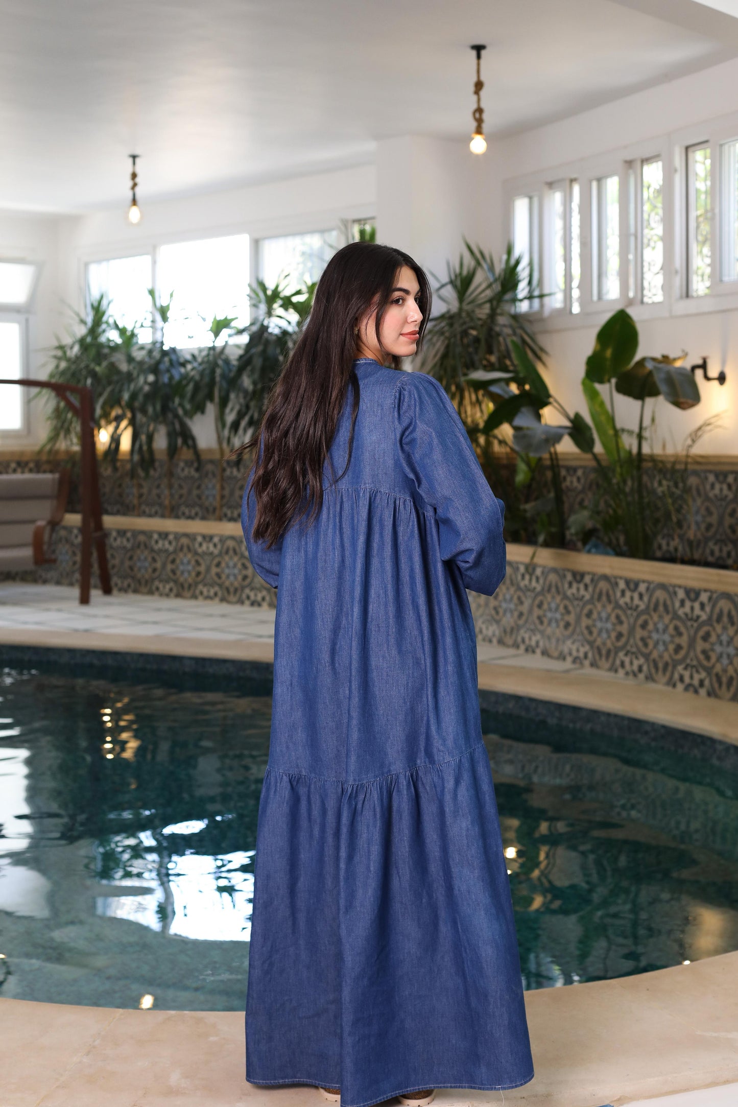 Sky Breeze Denim Dress
