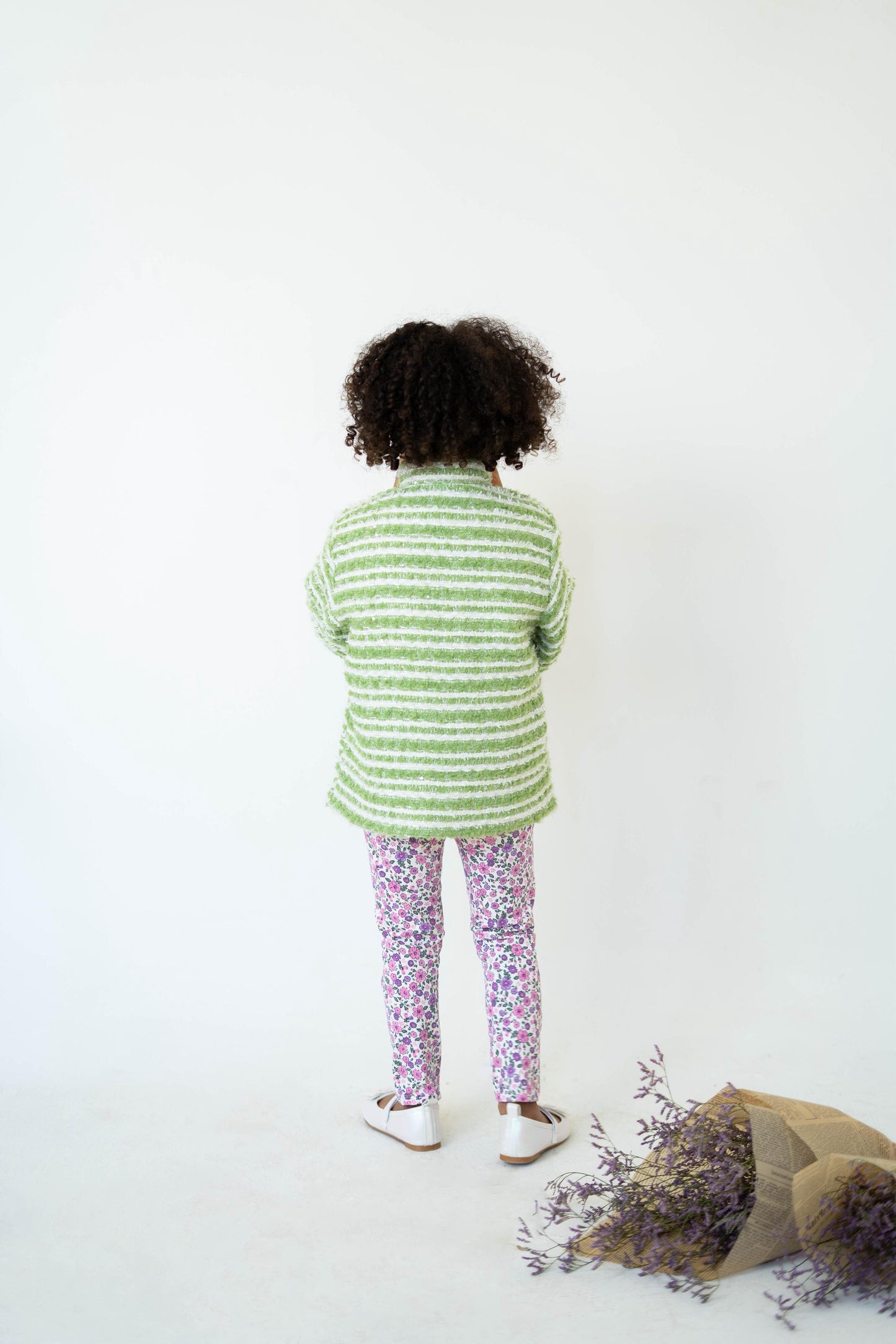 Meadow Stripes Jacket (Kids)-Green