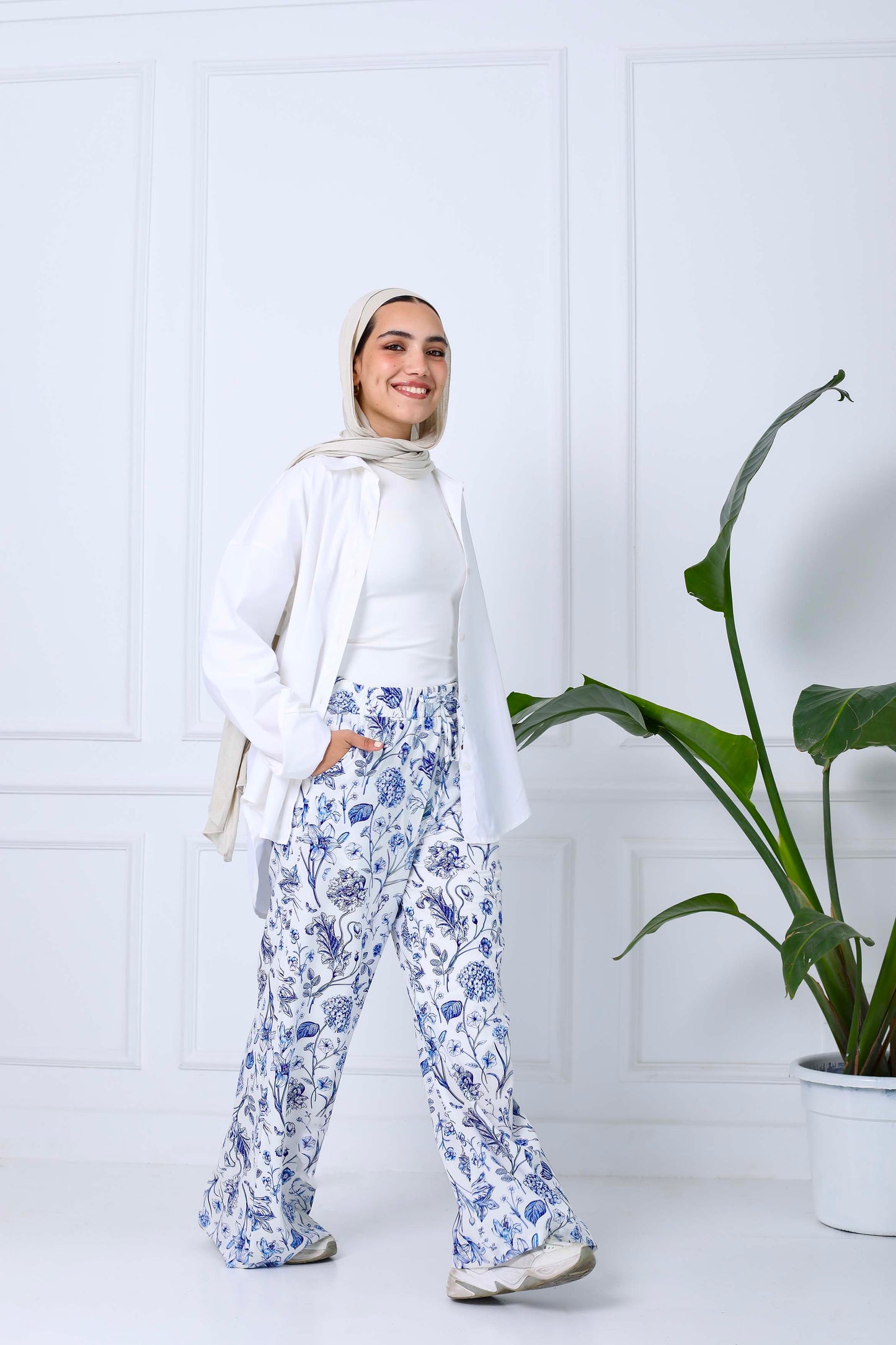 Printed Relaxed Pants