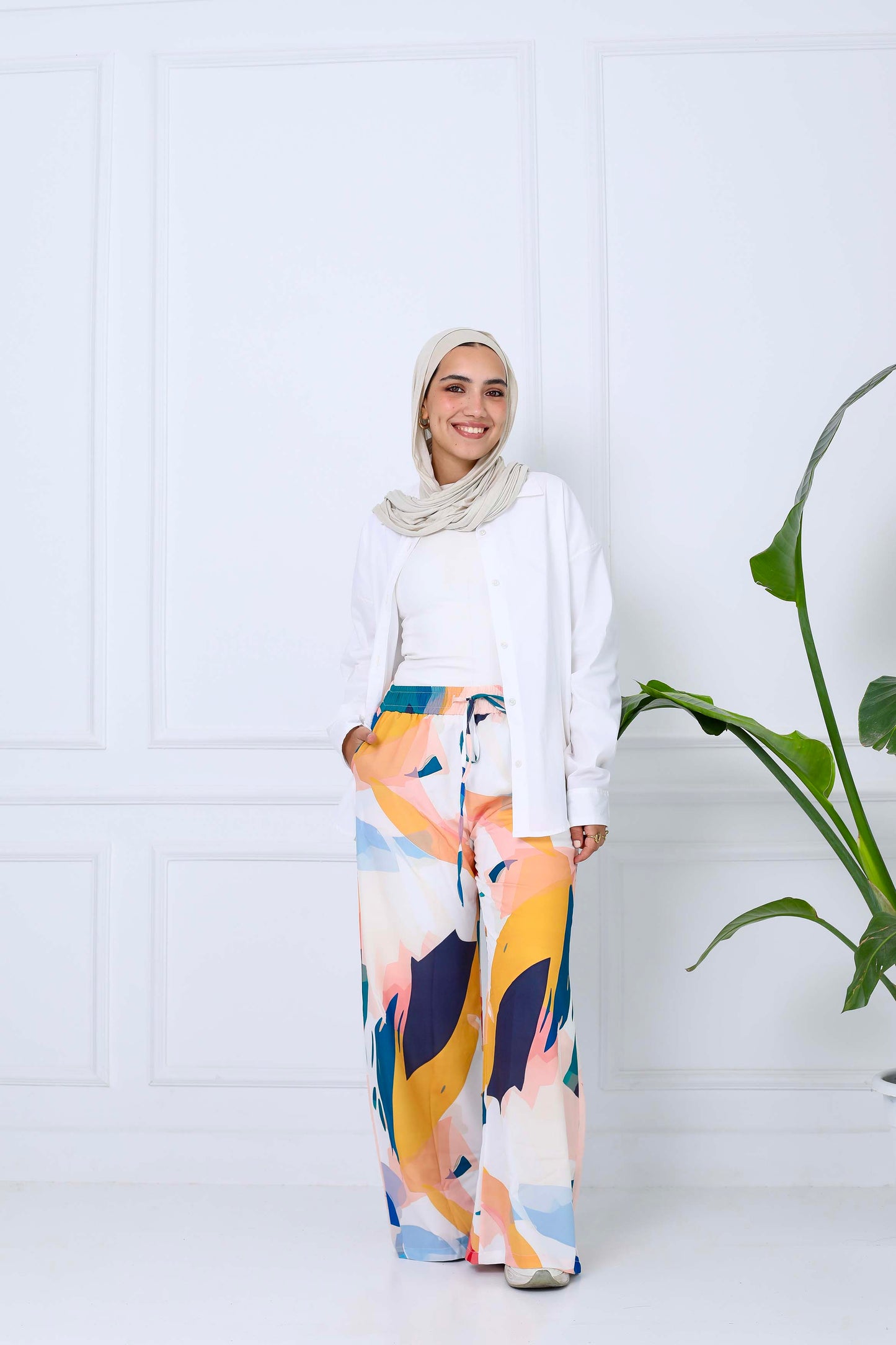 Printed Relaxed Pants