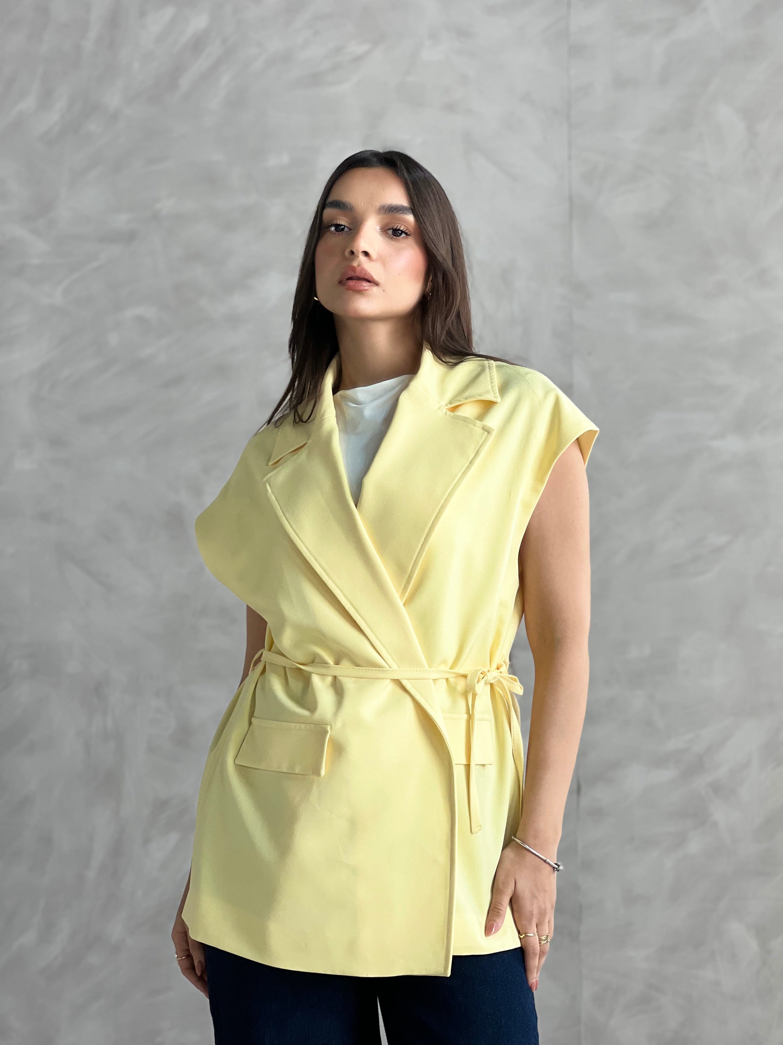 Wrap Vest-Yellow