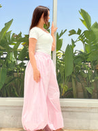 Oversized Balloon Pants-Pink