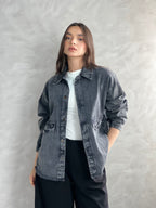 Ease Summer Oversized Jacket-Grey
