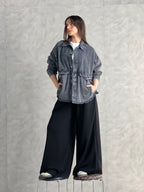 Ease Summer Oversized Jacket-Grey