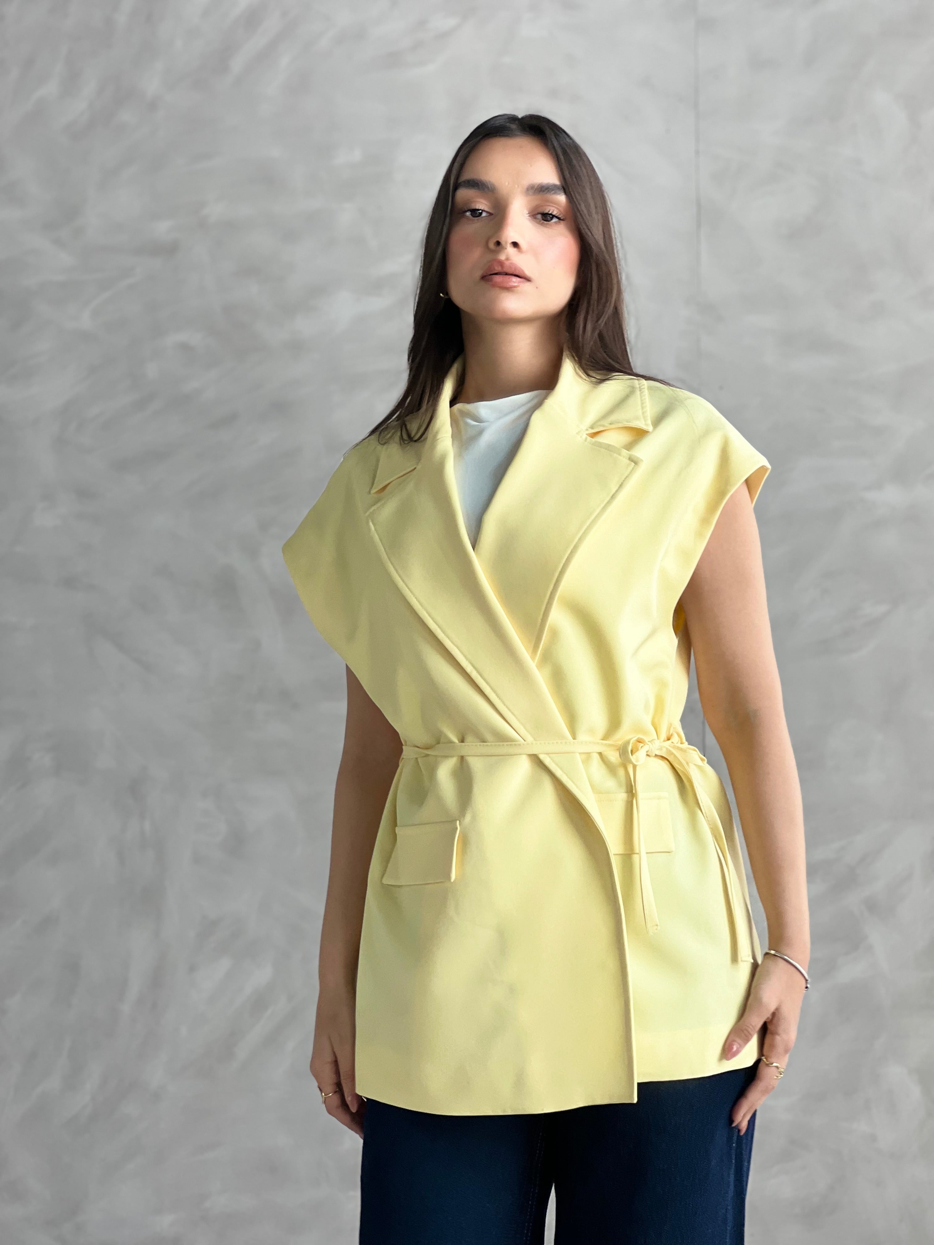 Wrap Vest-Yellow