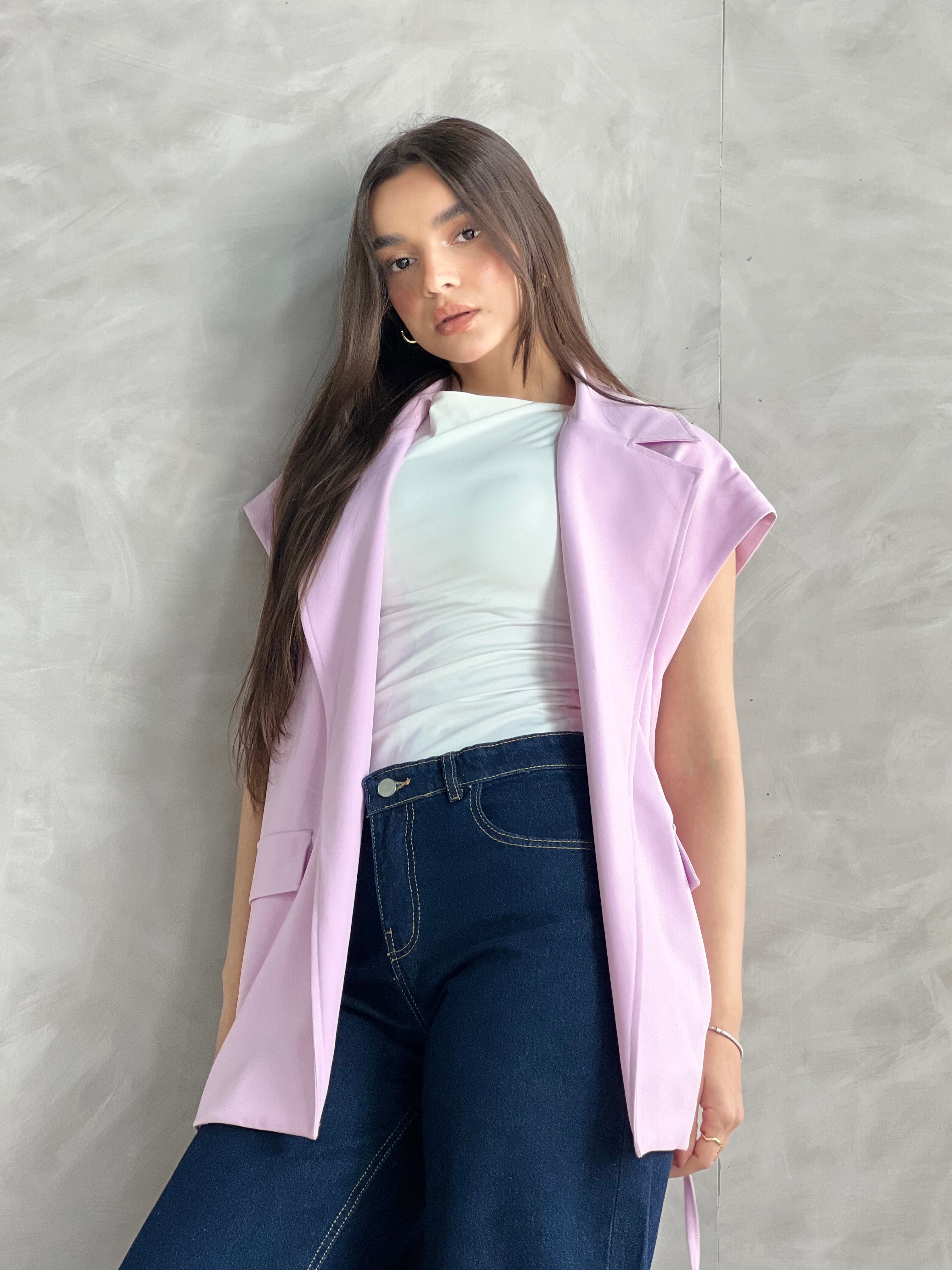 Wrap Vest-Lavender