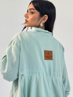 Fingers Linen Kimono- Mint