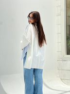 Blue Breeze Shirt -White X Blue