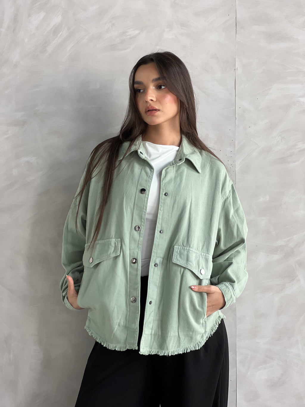 Ease Summer Oversized Jacket-Mint