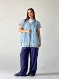 Oversized Long Denim Vest