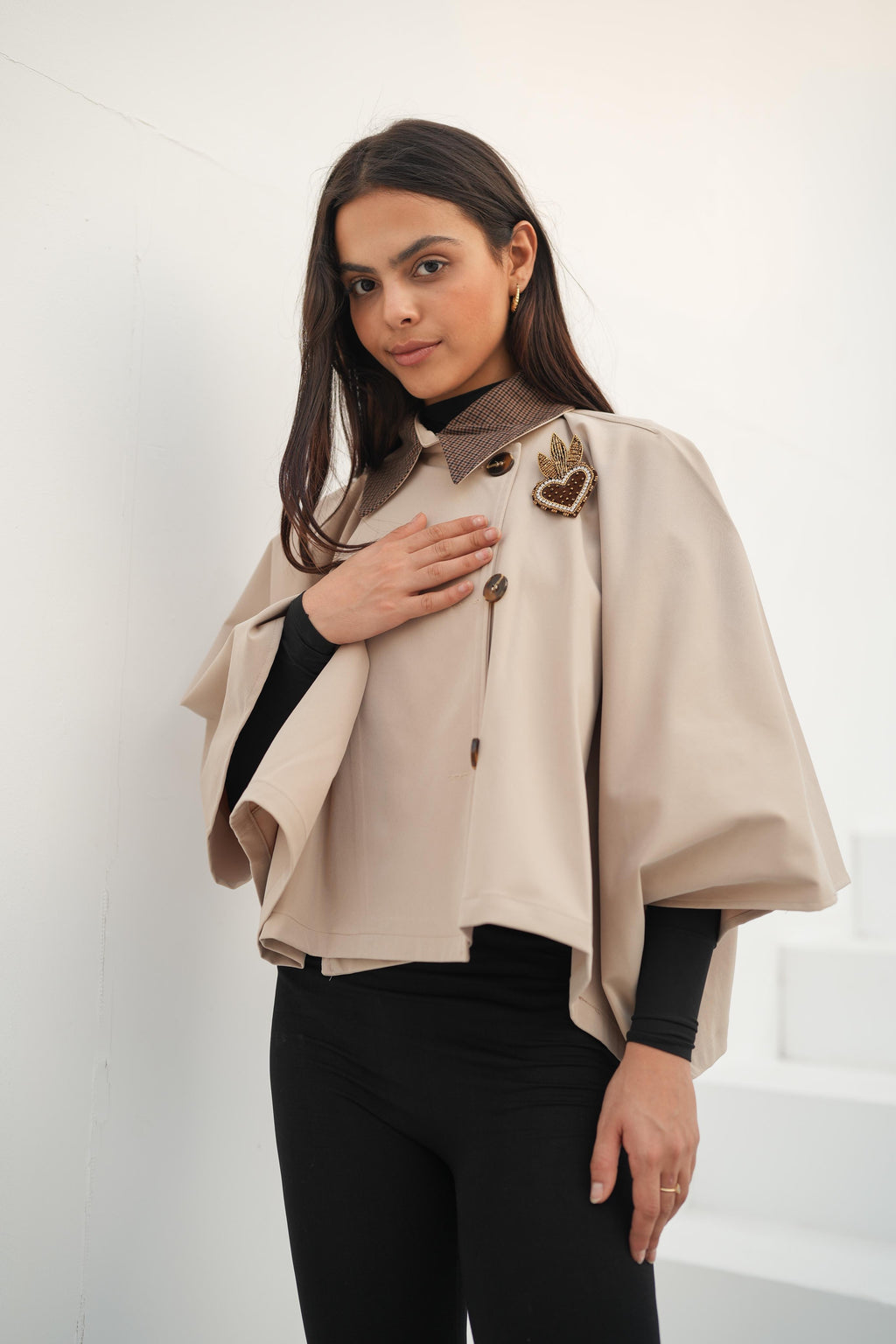Flare blouse -Beige