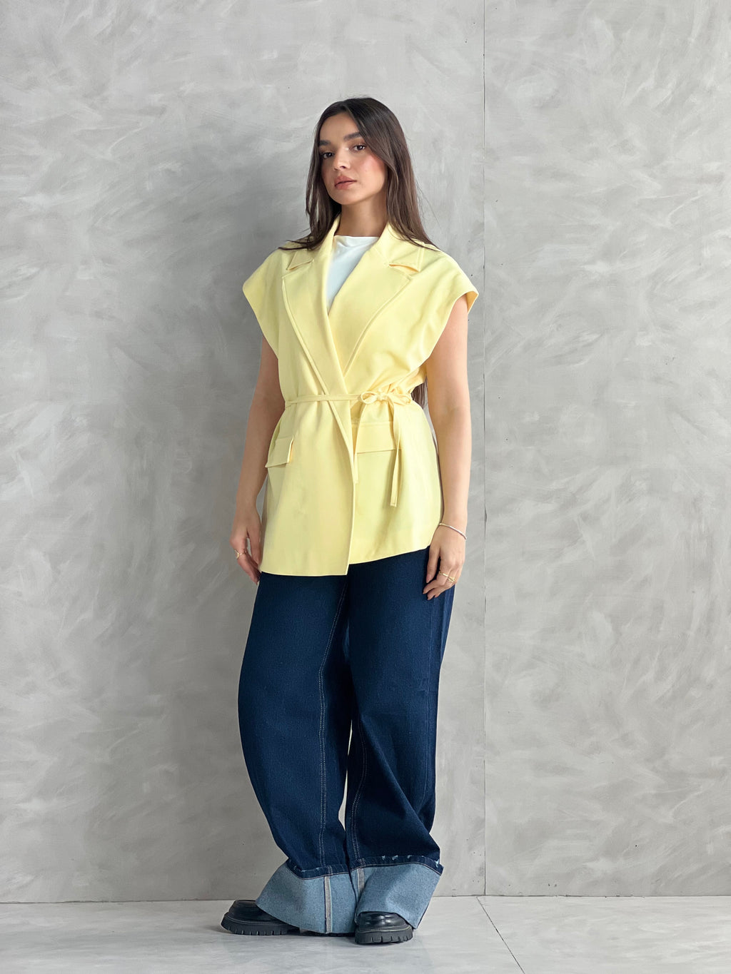 Wrap Vest-Yellow
