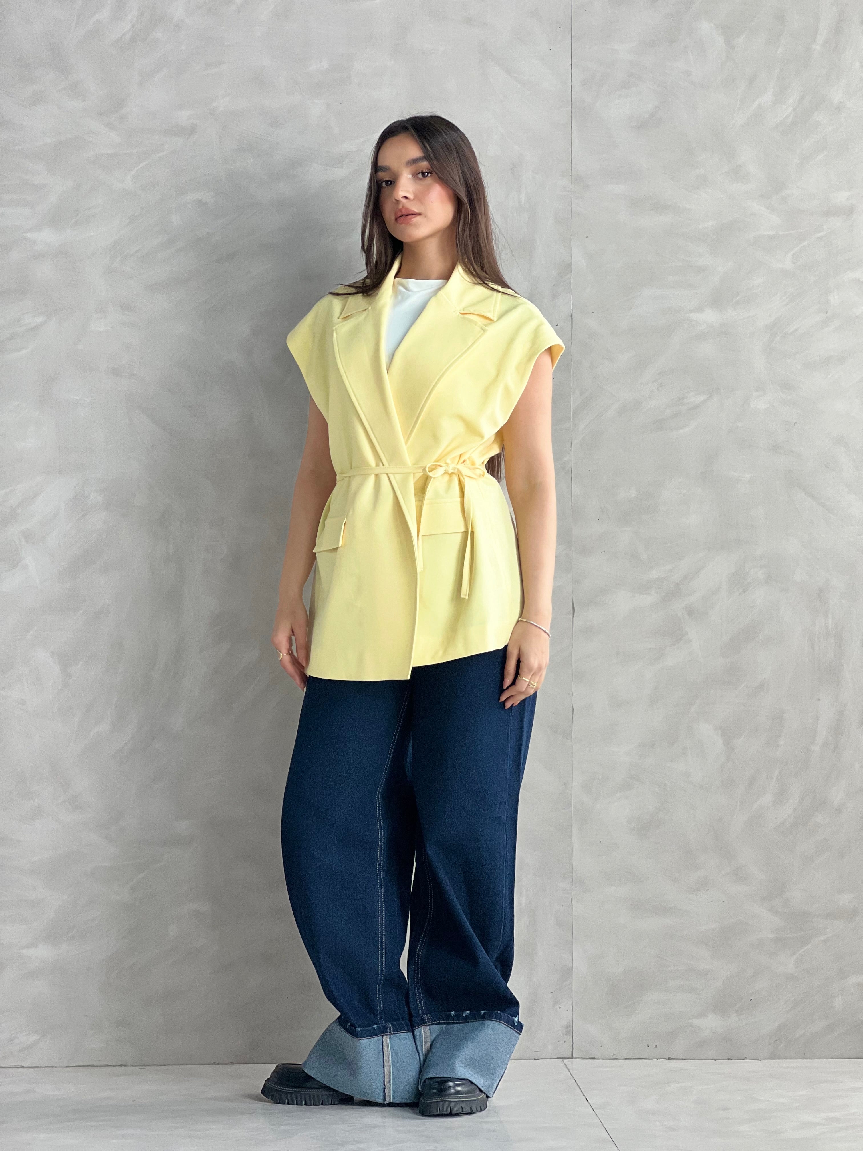 Wrap Vest-Yellow