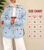 Cherry Whisper Denim Jacket 🍒