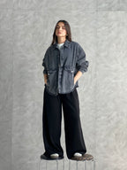 Ease Summer Oversized Jacket-Grey