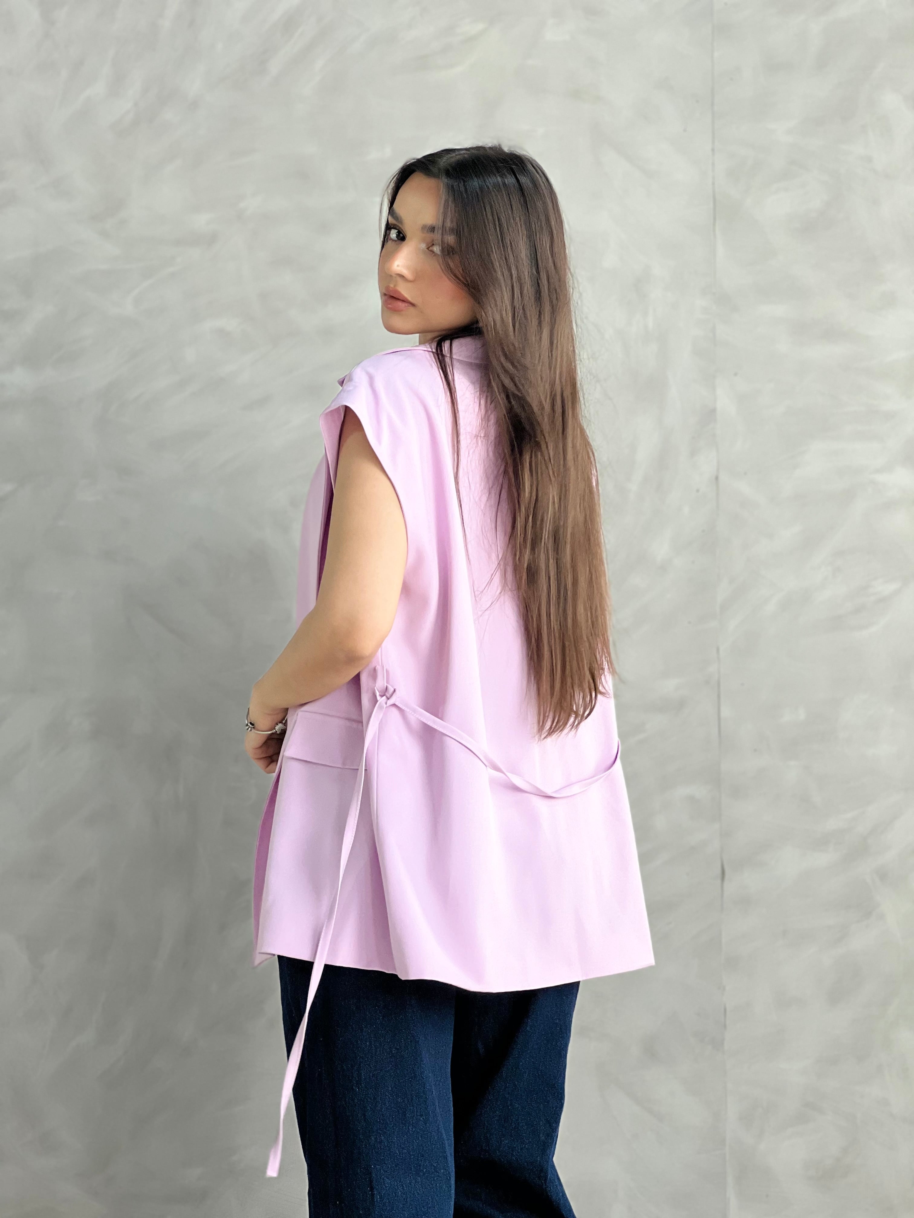 Wrap Vest-Lavender