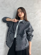 Ease Summer Oversized Jacket-Grey