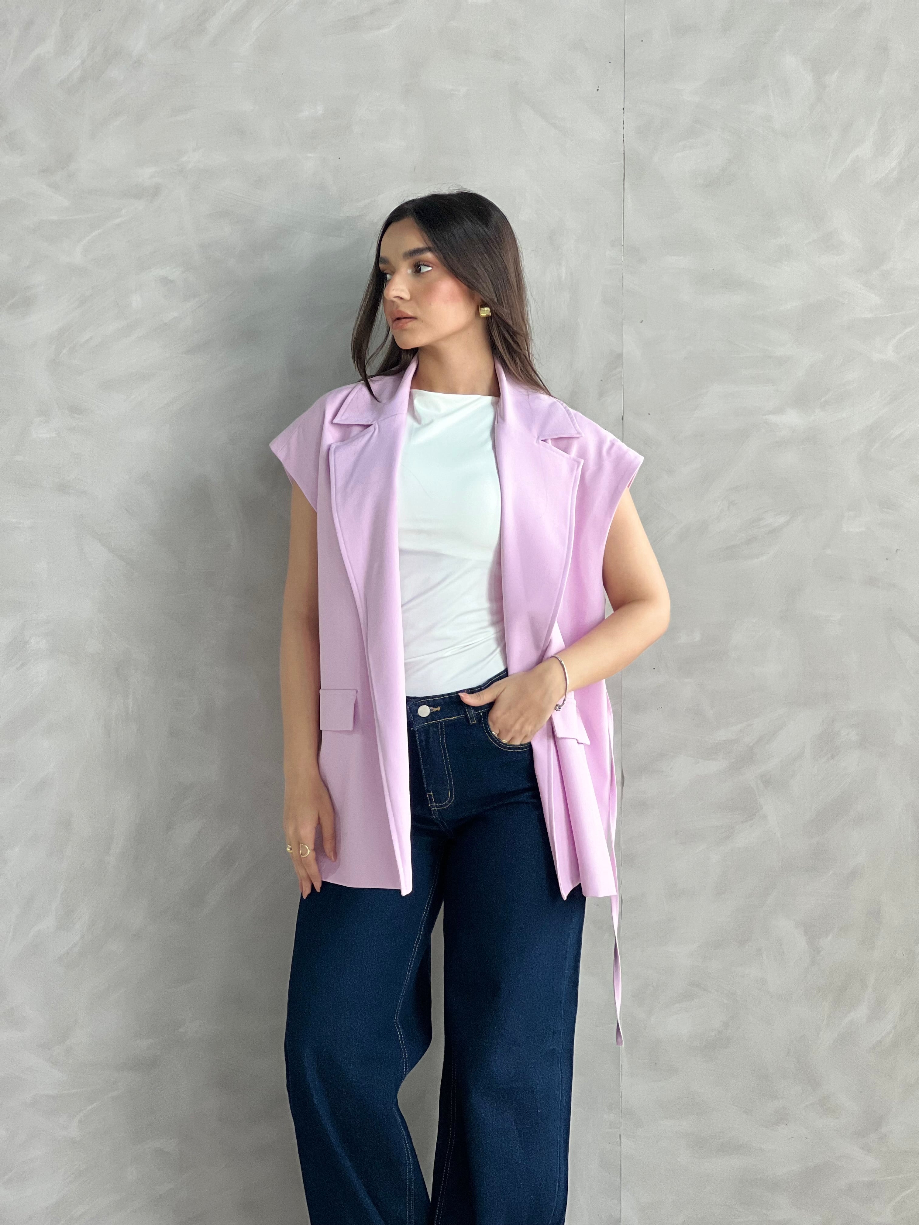 Wrap Vest-Lavender