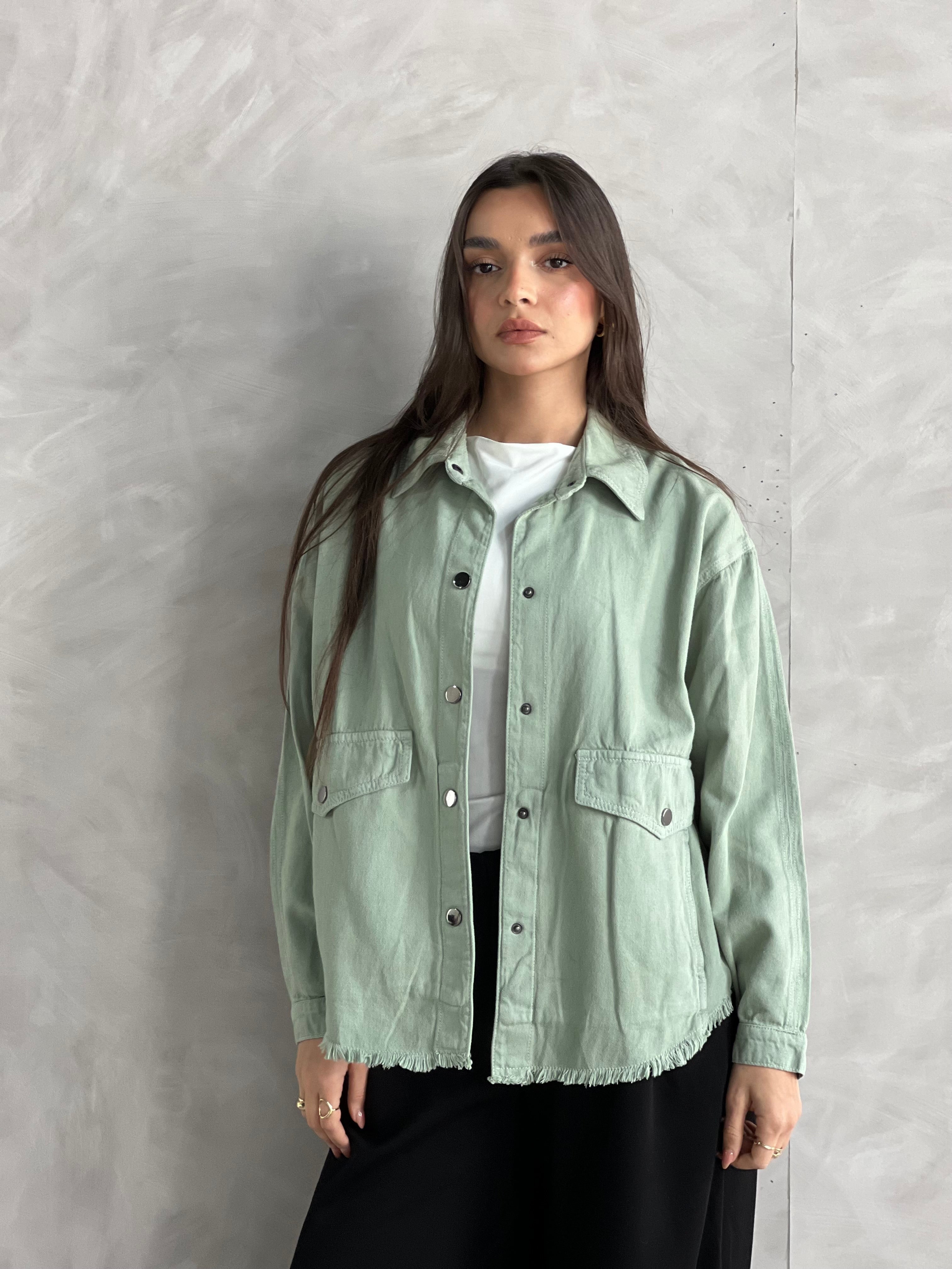 Ease Summer Oversized Jacket-Mint
