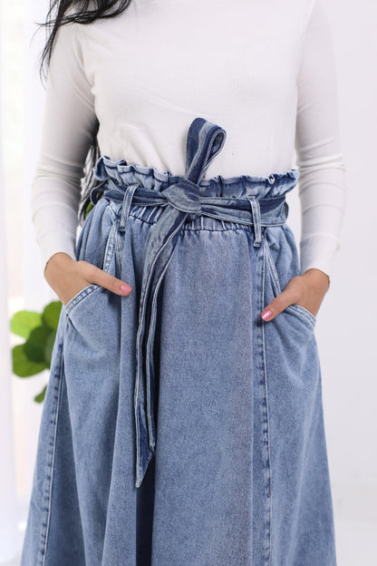 Skirt Jeans - heavy with belt