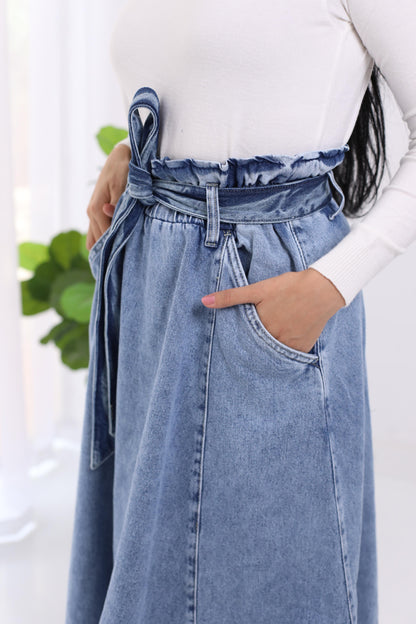 Skirt Jeans - heavy with belt