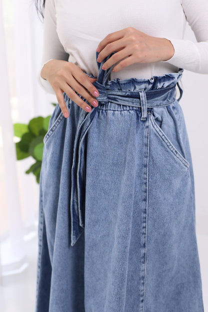 Skirt Jeans - heavy with belt