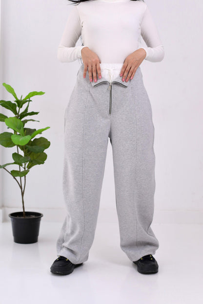 Doubled waistband trouser- melton