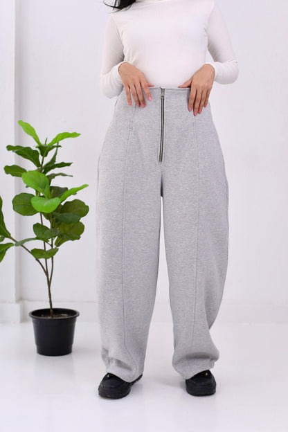 Doubled waistband trouser- melton