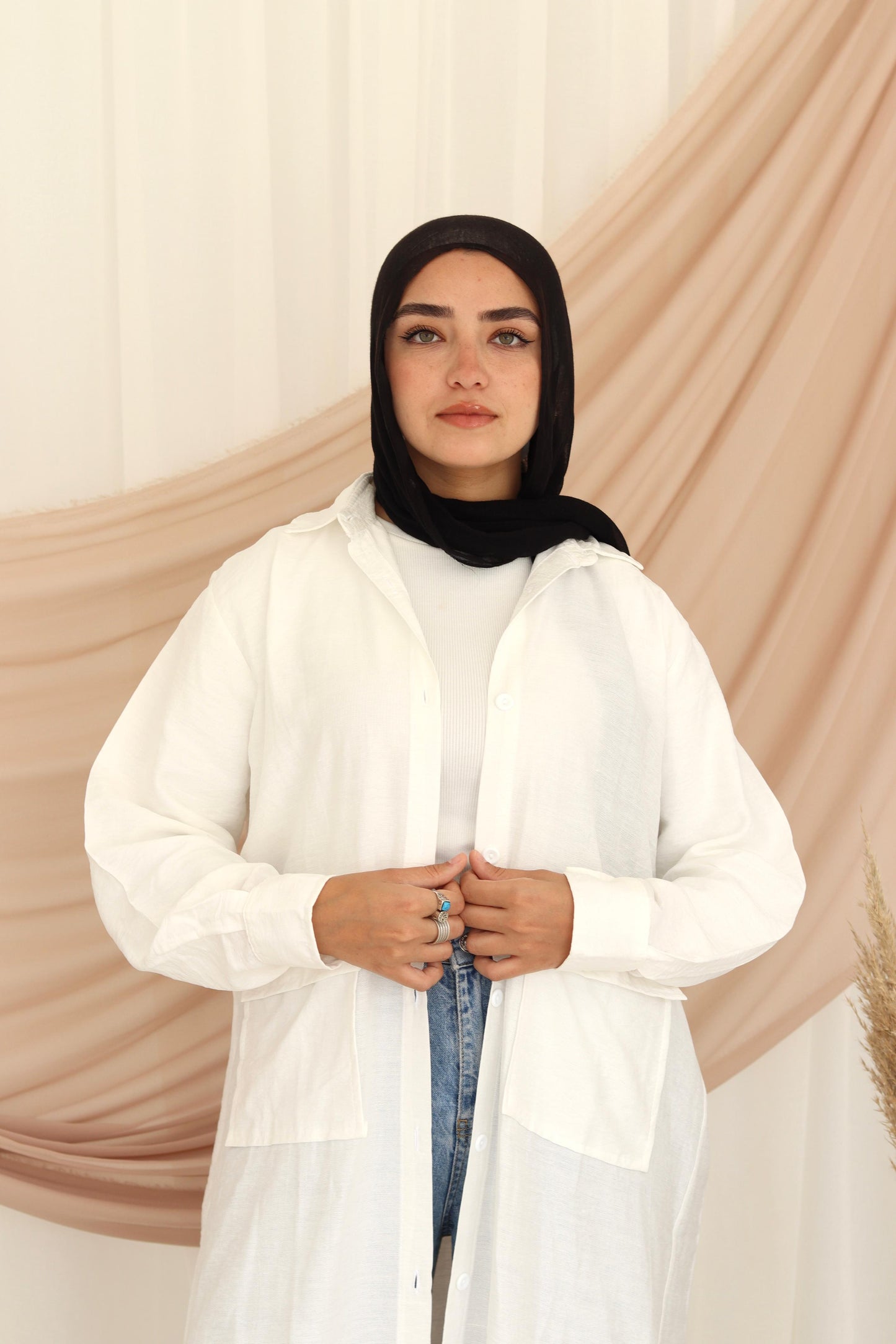 Kimono shirt long -free size