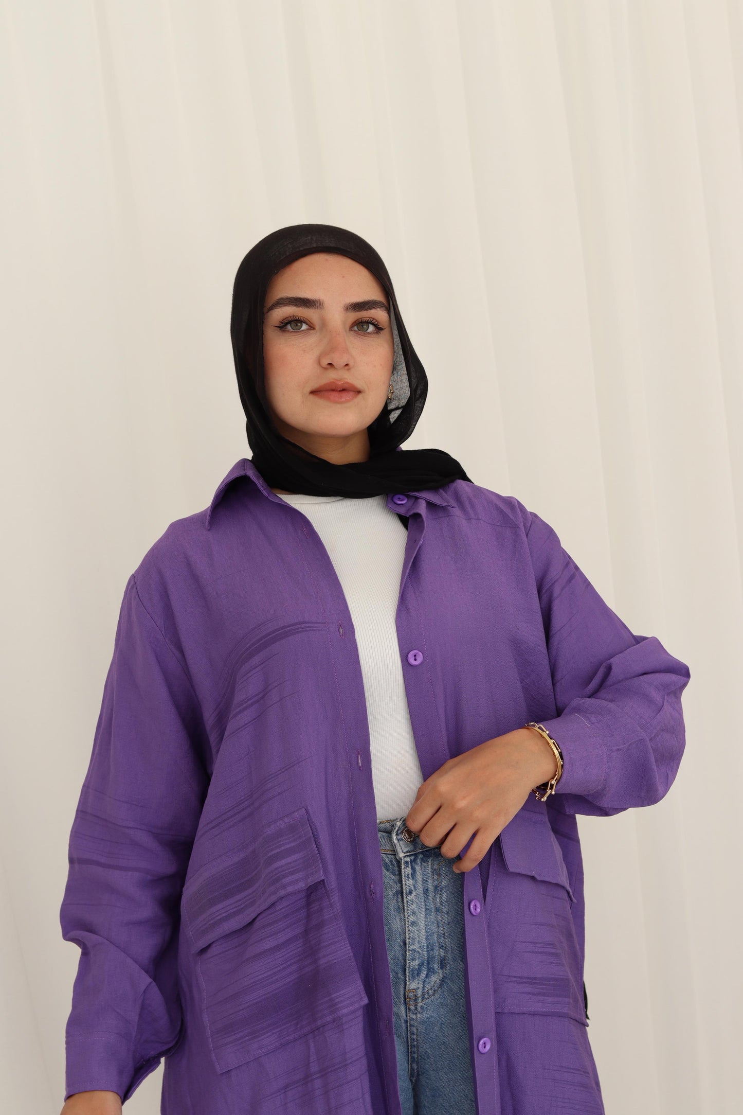 Kimono shirt long -free size