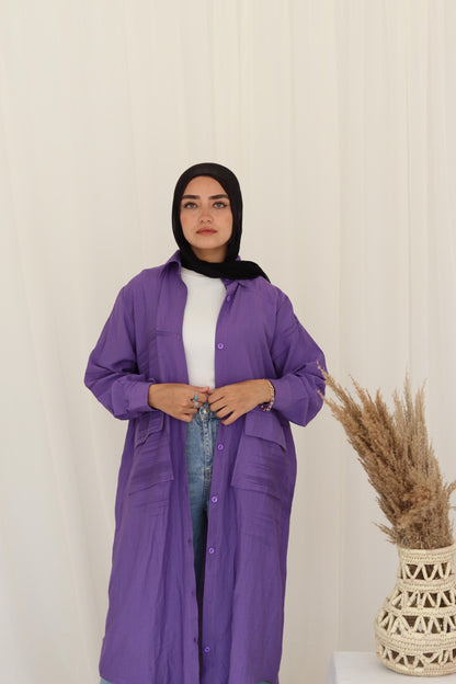 Kimono shirt long -free size